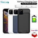Xilecaly Battery Case for iPhone 13 Pro 12 11 Pro Max Smart Power Bank Charging Charger Cover for iPhone XS Max XR 7 8 Plus SE 2