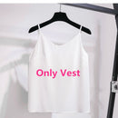 2021 Autumn New Suit Jacket Suspender Pants Three-piece Women&