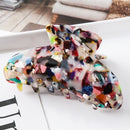 Fashion Leopard Print Hair Claws Geometric Hair Clamp Grab Hair Styling Hair Clips for Women Girls Hairpin Hair Accessories