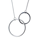 Trustdavis Minimalist 925 Sterling Silver Hollow Round Pendant Short Clavicle Necklace Gift For Women Wedding Fine Jewelry DA02