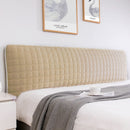 European Short Plush Quilted Bed Head Cover Soft Comfortable Headboard Cover Dust Proof Bed Head Back Protector Cover