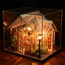 CUTEBEE DIY Dollhouse Wooden Miniature Mini Doll House with Garden to Build Furniture Kit Casa Toys for Children Birthday Gift