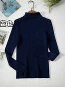 2022 Basic Turtleneck Women Sweaters Autumn Winter Thick Warm Pullover Slim Tops Ribbed Knitted Sweater Jumper Soft Pull Female