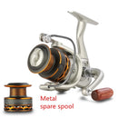 Double Spool Fishing coil Wooden handshake 12+ 1BB Spinning Fishing Reel Professional Metal Left/Right Hand  Fishing Reel Wheels