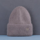 Hot Selling Winter Hat Real Rabbit Fur Winter Hats For Women Fashion Warm Beanie Hats Women Solid Adult Cover Head Cap