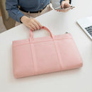 Fashion Women's Briefcase Bag A4 Document Bags Female Book Handbag Women 14" Laptop Briefcases Neutral Office Commuter Bag 2022