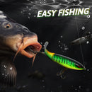 8个装Whopper Plopper 10厘米/14厘米浮水路亚饵人造硬饵摇摆器旋转尾巴渔具3D眼