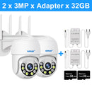 Smar 1080P 3MP PTZ WiFi Camera Outdoor Auto Tracking Ai Human Detect Full Color Night Vision Two Way Audio IP Camera ICsee APP