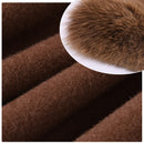 2020 Wool Coat Women Pied De Poule Natural Fox Fur Collar Cashmere Wool Blends Long Outerwear Ladies Streetwear