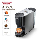 HiBREW咖啡机 4合1 多功能胶囊意式浓缩咖啡机 Dolce Gusto & Nespresso & ESE Pod & 咖啡粉 兼容 不锈钢外观 H3
