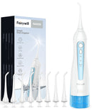Fairywill电动声波牙刷和冲牙器 USB充电 防水 5种模式 3个刷头 牙刷牙齿清洁器