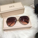 2023 New Diamond Sunglasses Female Brand Design Imitation Rhinestones Gradient Lens UV400 Pilot Sun Glasses Women Shades S316