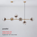 Modern Chandelier Brass Glass Ball Lighting For Living Room Dining Art Decoration Restaurant Black Hanging Lamp Home Lustre