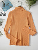 2022 Basic Turtleneck Women Sweaters Autumn Winter Thick Warm Pullover Slim Tops Ribbed Knitted Sweater Jumper Soft Pull Female