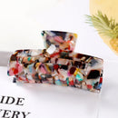 Fashion Leopard Print Hair Claws Geometric Hair Clamp Grab Hair Styling Hair Clips for Women Girls Hairpin Hair Accessories