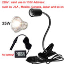 UVA+UVB 3.0 Reptile lamp Set with Clip-on Bulb Lamp Holder and Thermometer Hygrometer Turtle Tortoises Basking Heating Lamp Kit