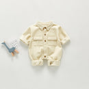HoneyCherry  Autumn boy Treasure Baby Romper Frock Romper Casual One-Piece Suit Corduroy Romper baby boy clothes