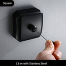 Portable Stainless Steel Retractable Clothesline Indoor Outdoor Laundry Hanger Clothes Dryer Organizer Clothes Drying Rack Rope