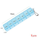 Tcare Travel Pill Organizer Moisture Proof Pills Box for Pocket Purse Daily Pill Case Portable Medicine Vitamin Holder Container