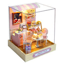 Cutebee DIY Dollhouse Kit Apartment Loft Wooden Miniature Doll Houses With Furniture LED Lights for Children Birthday Gift