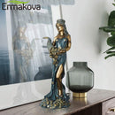 ERMAKOVA 大尺寸树脂蒙眼希腊财富女神福尔图娜雕像普路托幸运财富雕塑办公礼品家居装饰