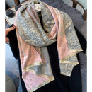 Luxury Winter Cashmere Scarf Women 2022 Design Warm Pashmina Blanket Horse Scarves Female Shawl Wraps Thick Foulard Bufanda