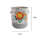 Baby Laundry Basket Cute Dinosaur  Foldable Toy Storage Bucket Picnic Dirty Clothes Basket Box Canvas Organizer Cartoon Animal