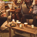 ERMAKOVA 6/12 Pcs Votive Candle Holder Mercury Glass Tealight Candle Holder for Wedding Parties Hotel Cafe Bar Home Decoration