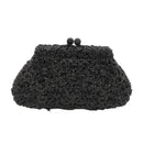 Boutique De FGG Flower Crown Minaudiere Clutch Silver Crystal Evening Handbag Women Party Prom Bag Bridal Clutches Wedding Purse