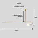 Modern Glass Ball Pendant Lighting For Bedroom/Hotel Nordic Gold Pendant Lamp /Hanging Lights Art Deco Pendant Lamp Home Indoor