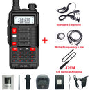 宝锋对讲机UV 10R V2 双向CB无线电发射器 远距离UV-10R 128信道VHF UHF 136-174Mhz 400-520Mhz 双频