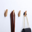 4pcs Minimalist Coat Hanger Single Hook Wooden Simple Japanese Style Wall Key Holder Bag Hat Scarf Decorative Wood Hooks