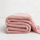 REGINA Brand Chunky Knit Chenille Blankets Cute Pompoms Home Decorative Warm Weighted Cozy Sofa Bed TV Knitted Throw Blanket