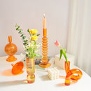 Nordic Glass Vase Small Glass Bubble Vases Flower Arrangement Home Decoration Accessories Modern Living Room Ornament