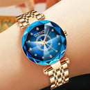 Seno Ocean Star钢带女士腕表时尚水晶女式石英Relogio Feminino女款Montre Reloj Mujer Zegarek Damski