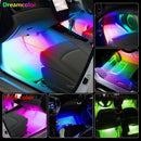 NLpearl APP Car Interior Ambient Light Neon LED Strip Foot Light with USB Wireless Remote Music Auto Atmosphere Decorative Lamp