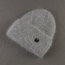 Rabbit Fur Beanies Soft Warm Fluffy  Winter Hat for Women Angora Knitted Hat  Skullies Beanies Female Bonnet Woman Knit Cap