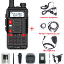 宝锋对讲机UV 10R V2 双向CB无线电发射器 远距离UV-10R 128信道VHF UHF 136-174Mhz 400-520Mhz 双频
