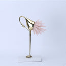 Modern light luxury crystal copper crane animal decoration Home decoration accessories Living room soft TV cabinet wine cabinet