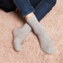 冬季加厚男袜 保暖羊毛袜 男士加绒中筒袜 Calcetines meias