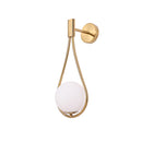 Nordic Modern Wall Lamp Glass Lampshade Bedside Brass Metal Bedroom Deco Light For Bedside Reading Stairs Corridor Lighting