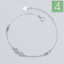 Trustdavis Genuine 925 Sterling Silver Sweet Minimalist Double Layer Infinity CZ Bracelet For Women Wedding Jewelry Gift DS2177