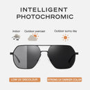 CAPONI 男士太阳镜 变色偏光太阳镜 护眼防紫外线 时尚复古眼镜 gafas de sol BS8692