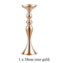 ERMAKOVA Candle Holders Stand Column Candlestick Event Road Lead Flower Vase Rack Table Wedding Centerpieces Party Dinner Decor