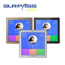 Smart Home Audio 2/4 Channel Wireless Bluetooth Mini Amplifier 4'' Touch Screen FM Radio AUX TF Card Function In Wall Amplifier