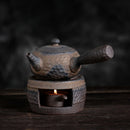 粗陶暖茶炉日式手工复古温茶器茶壶陶瓷功夫茶具暖茶套装