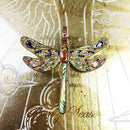Pendant Golden Dragonfly,Spring Brand Jewelry Bohemia Playful 925 Sterling Silver Colourful Happy Gift For Women