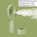 Battery Portable Water Spray Mist Fan Electric USB Rechargeable Handheld Mini Fan Cooling Air Conditioner Humidifier for Outdoor
