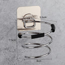 Bathroom Hair Dryer Holder Blower Home Organizer Adhesive Wall Mounted Nail Free No Trace Stickers Hair Care Dryer Storage Rack