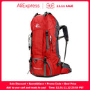 Free Knight 60L Camping Hiking Backpacks Outdoor Bag Tourist Backpacks Nylon Sport Bag For Climbing Travelling With Rain Cover